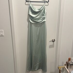 Amsale Mint Green Bridesmaid Dress
